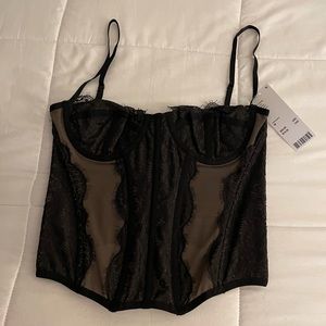 Out From Under Modern Love Corset Black